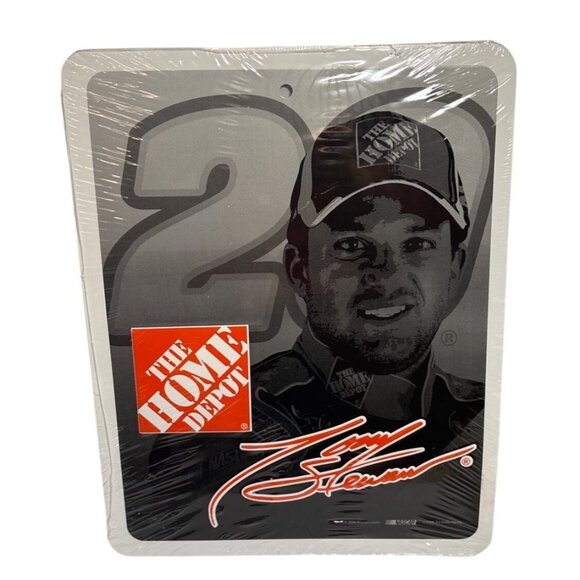 Tony Stewart NASCAR 20 Home Depot  Metal Sign 8.5x11" Winners Circle SEALED - Picture 1 of 6
